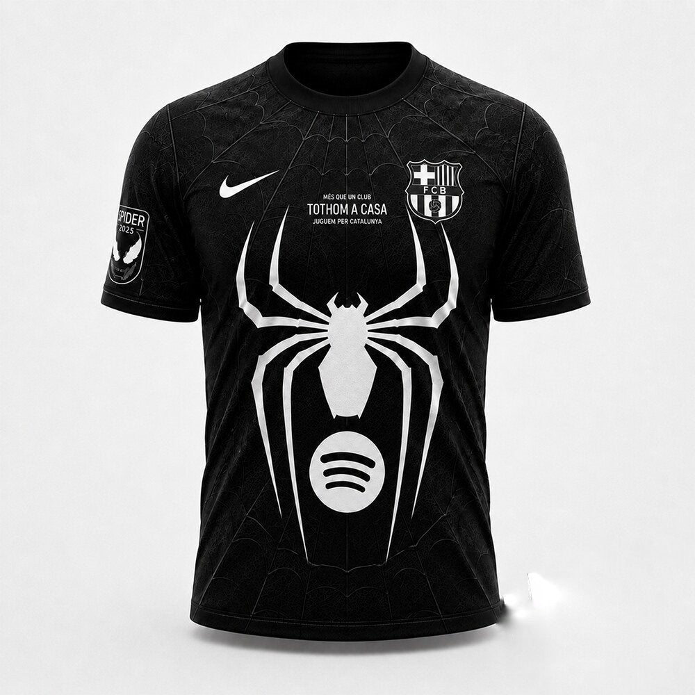 Barcelona X Spiderman Black Jersey