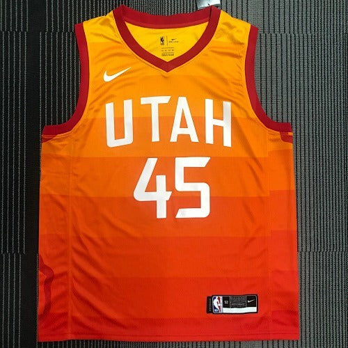 19th season Jazz rainbow gradient No. 45 Mitchell