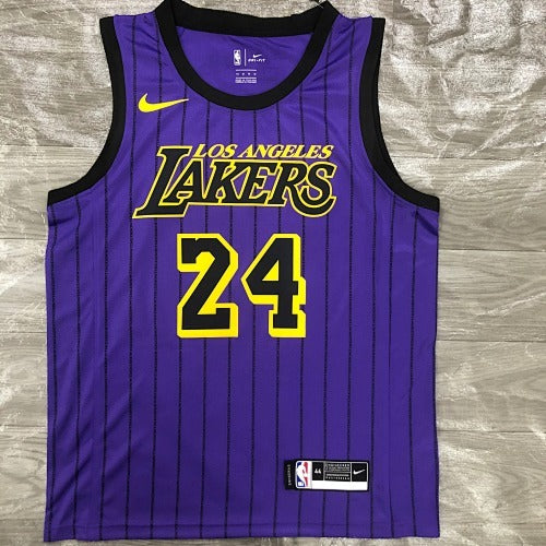 2018 Lakers Purple Stripes Limited No. 24 Kobe Bryant