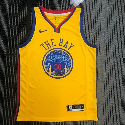 2018 Warriors Chinese Dragon Robe No. 30 Curry