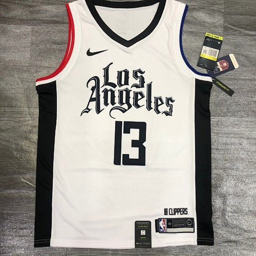20th season Clippers Latin City Edition White No. 13 Paul George
