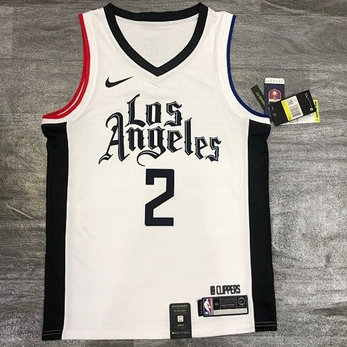 20th season Clippers Latin City Edition White No. 2 Leonard