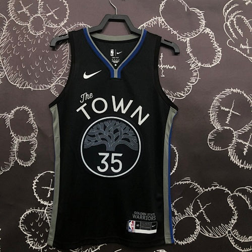 20th Season Warriors Black Gray No. 35 Durant
