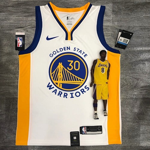 20th Season Warriors V-Collar White No. 30 Curry