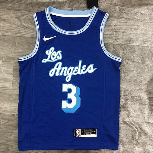 21st Season Lakers Retro Blue No. 3 Davis