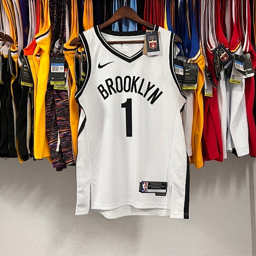 23 season Nets away white No. 1 Bridges