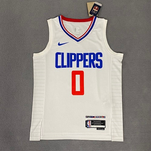 23rd Season Clippers Home White No. 0 Westbrook