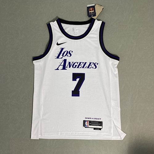 23rd Season Lakers City Edition White No. 7 Anthony