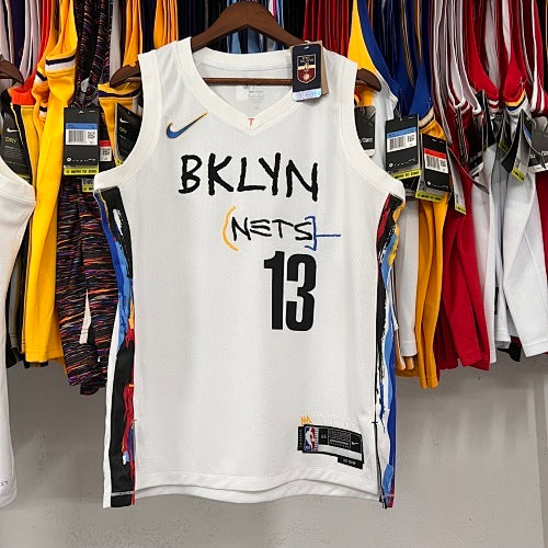 23rd Season Nets City Edition Graffiti White No. 13 Harden