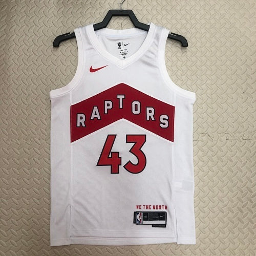 23rd Season Raptors Home White No. 43 Siakam