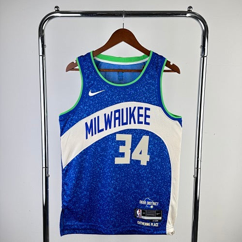 24th Season Bucks City Edition No. 34 Antetokounmpo