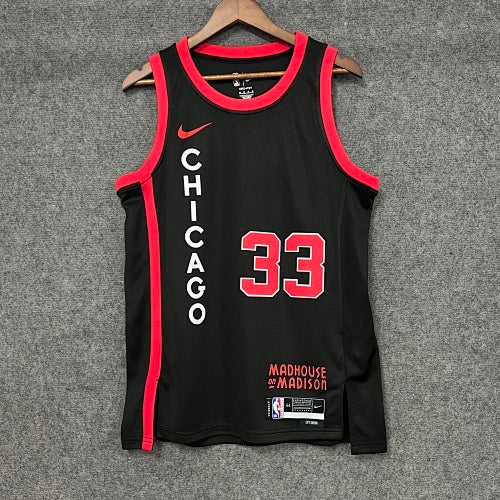 24th Season Bulls City Edition No. 33 Pippen
