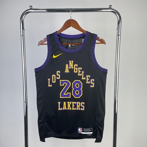 24th Season Lakers City Edition No. 28 Rui Hachimura