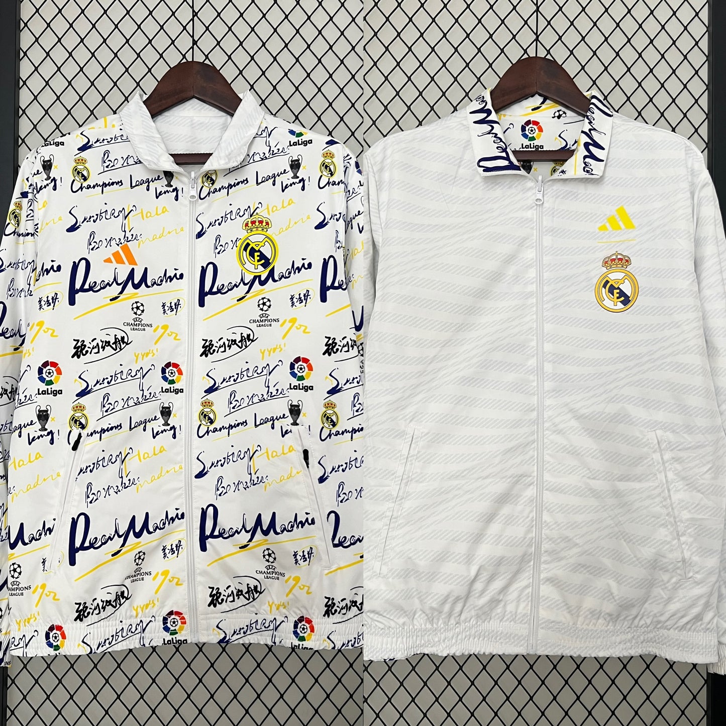 24/25 Real Madrid trench coat reversible
