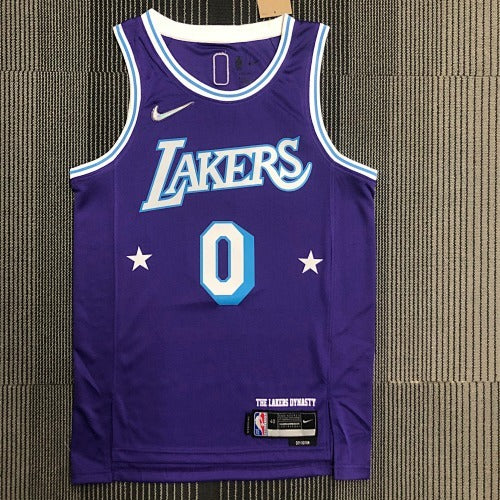 75th Anniversary 22nd Season Lakers City Edition No. 0 Westbrook