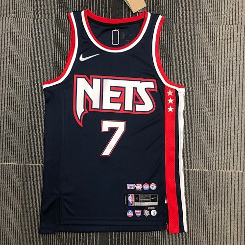 75th Anniversary 22nd Season Nets City Edition No. 7 Durant