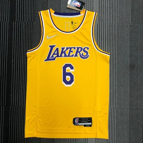 75th Anniversary Lakers Yellow No. 6 LeBron James