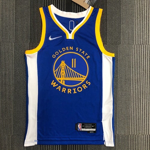 75th Anniversary Warriors V-Neck Blue No. 11 Thompson