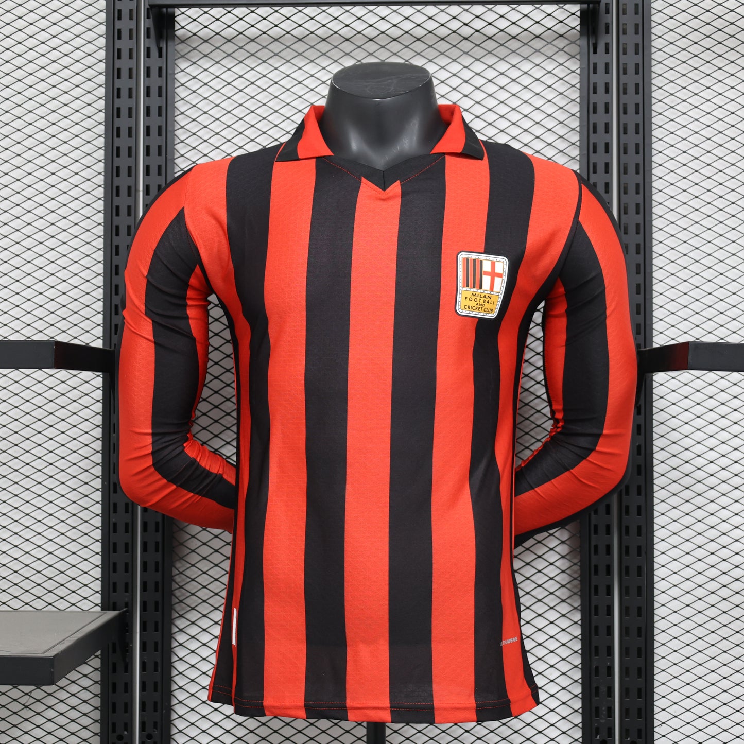 AC Milan 125th Anniversary Red Long Sleeve Jersey