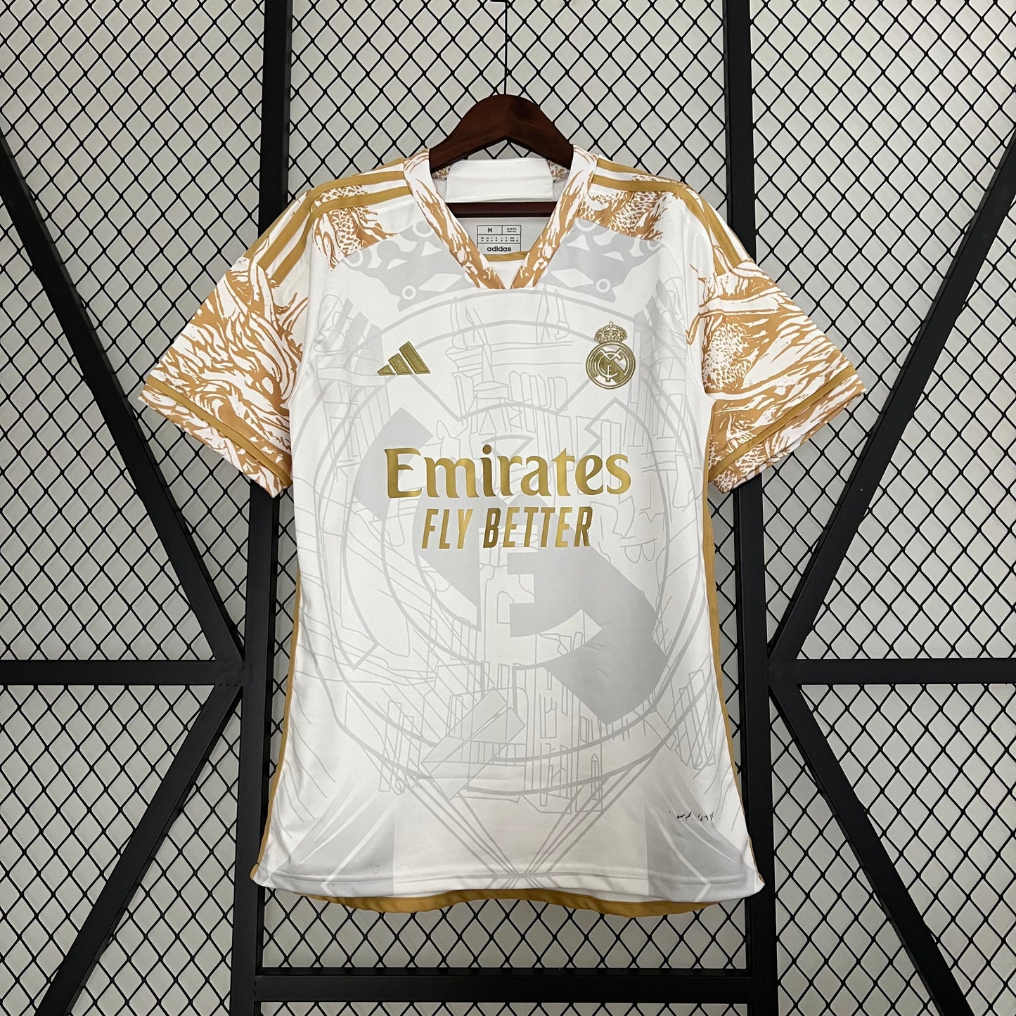23/24 Real Madrid White/Gold Special Jersey