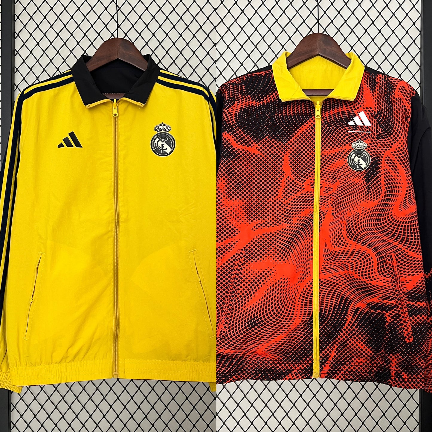 24/25 Real Madrid trench coat reversible