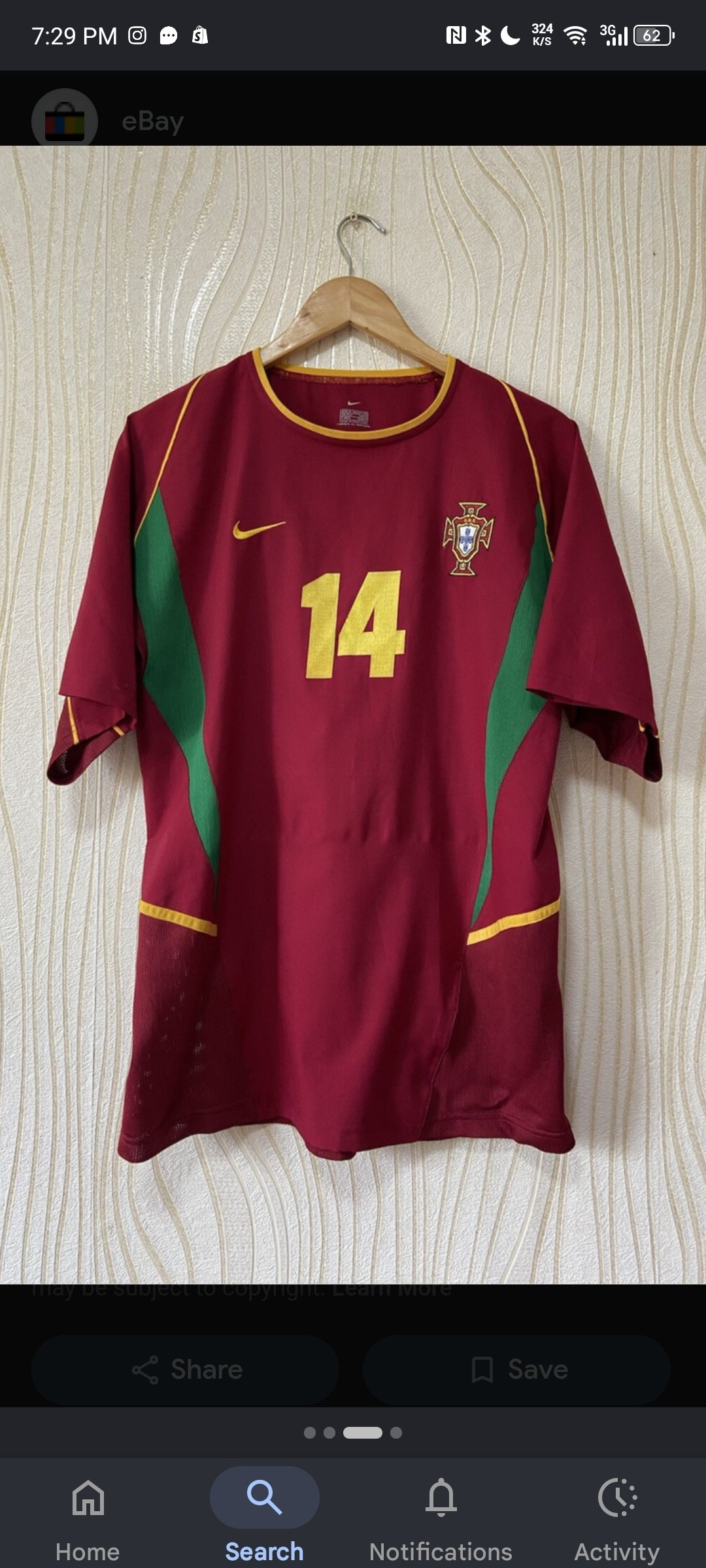 Portugal 2004 red jersey