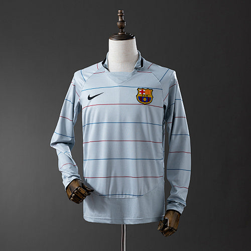 Barcelona 03/04 Away Retro Long Sleeve Jersey