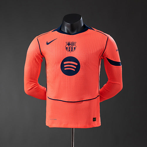 Barcelona 25/26 Third Away Long-Sleeve Player Version Jersey