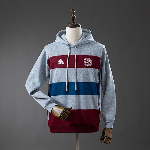 Bayern Munich 14/15 Hooded Sweatshirt - Grey