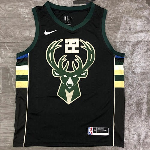 Bucks V Neck Black Big Buck Head No. 22 Middleton