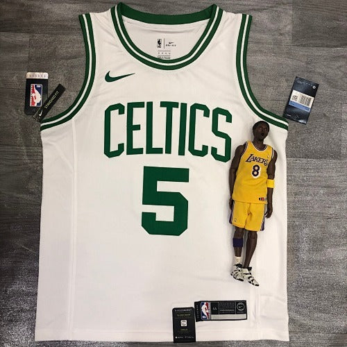 Celtics Retro White No. 5 Garnett