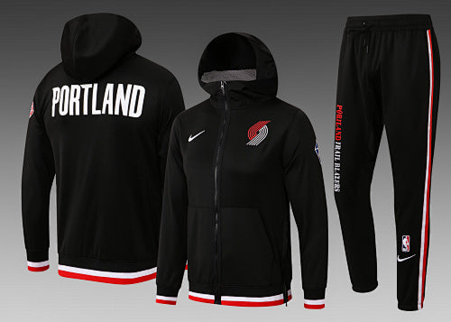 H0088# NBA2122 long pull hat Blazers black