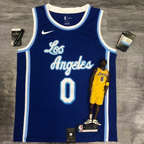 Lakers Latin Retro Night Blue No. 0 Kunik Young