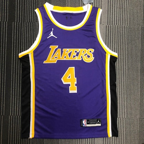 Lakers round neck purple (Flyers style) No. 4 Rondo