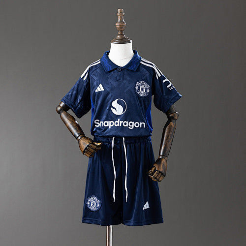 M-U 24/25 Away kids kit Jersey SZIE 16-28