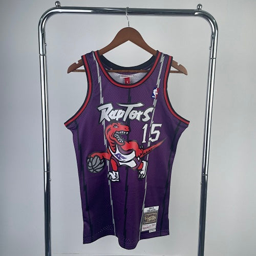 MN hot-pressed retro jersey: SW Raptors 99 season purple No. 15 Carter