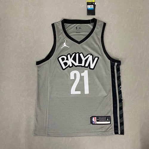 Nets Gray Jordan Limited Edition No. 21 Aldridge