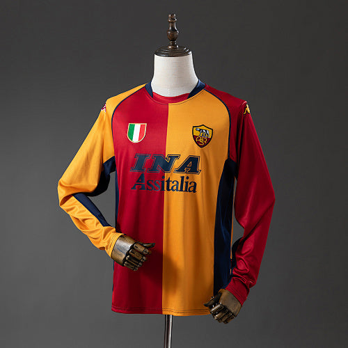 Roma 01/02 Champion Edition Long Sleeve Retro Jersey