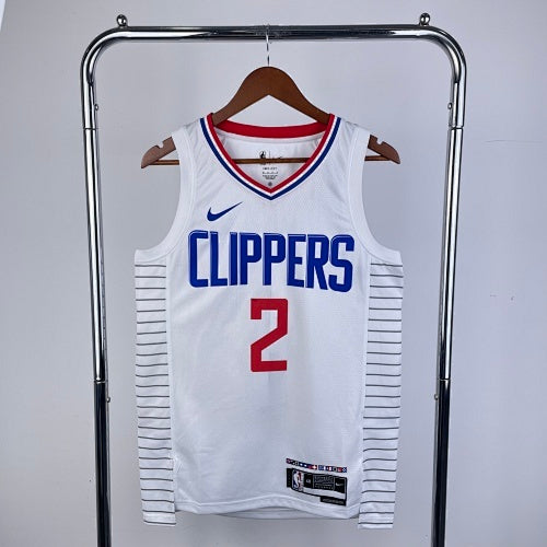 Season 23 Clippers Home White No. 2 Leonard