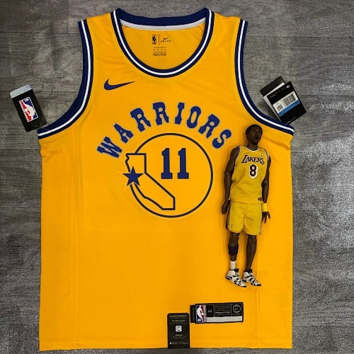 Warriors Yellow Socks No. 11 Thompson