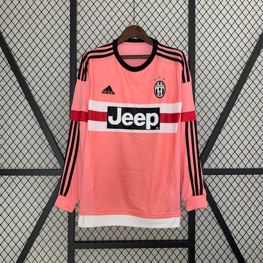 15/16 Juventus Away Retro Long Sleeve Jersey