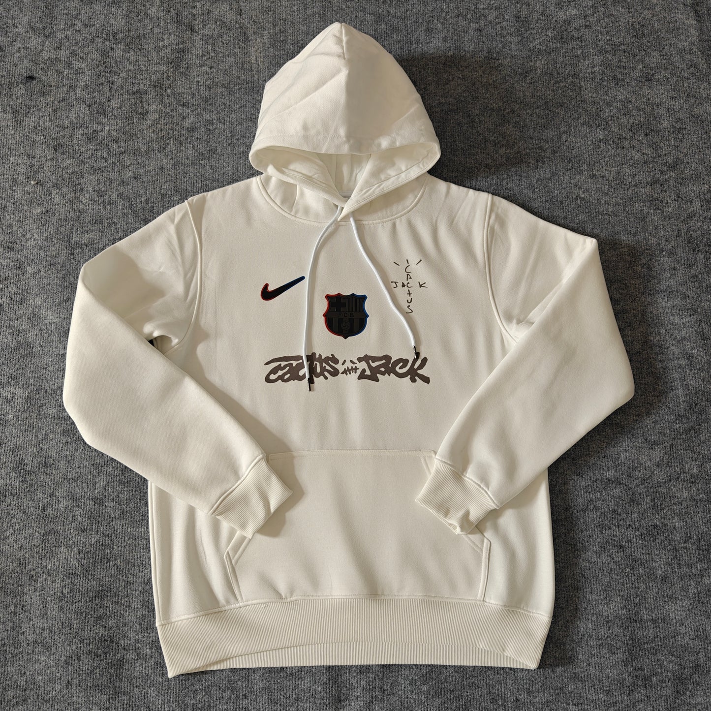 Barcelona X Travis Scott Hoodie - White
