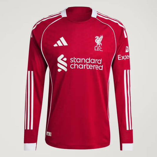 25/26 Liverpool Home Long Sleeve Jersey