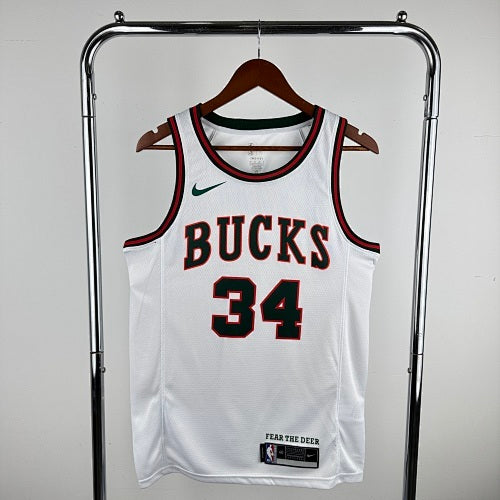 18th Season Bucks Retro No. 34 Antetokounmpo