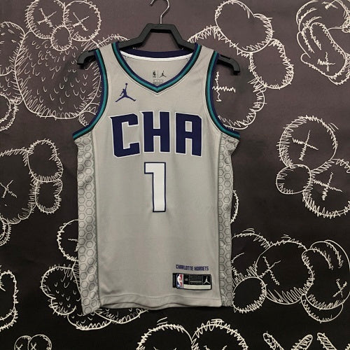 19th season Hornets Gray No. 1 Ball