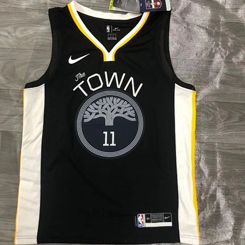19th season Warriors Black V-neck City Edition No. 11 Thompson