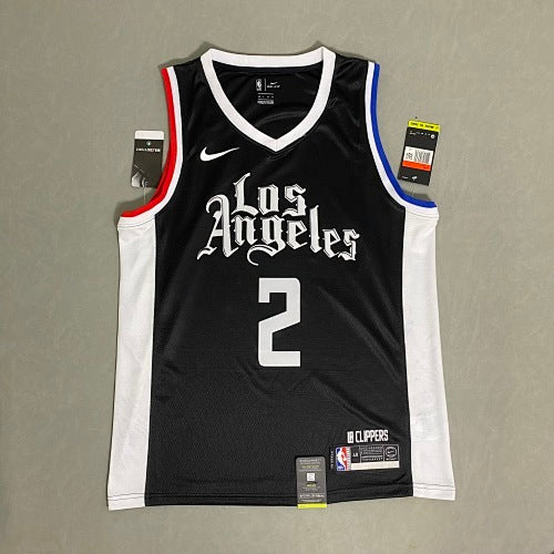 20-21 Season Clippers Latin City Edition Black No. 2 Leonard