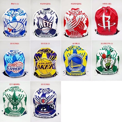 20 basketball star drawstring backpacks