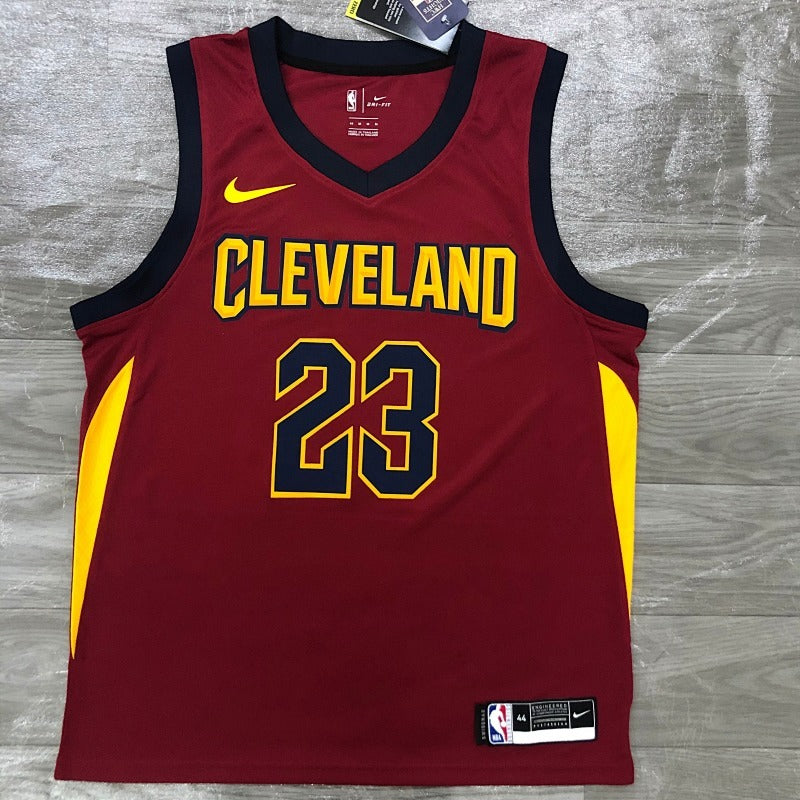 2017 Cavaliers Burgundy No. 23 James