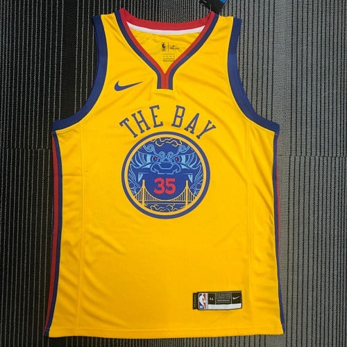2018 Warriors Chinese Dragon Robe No. 35 Durant